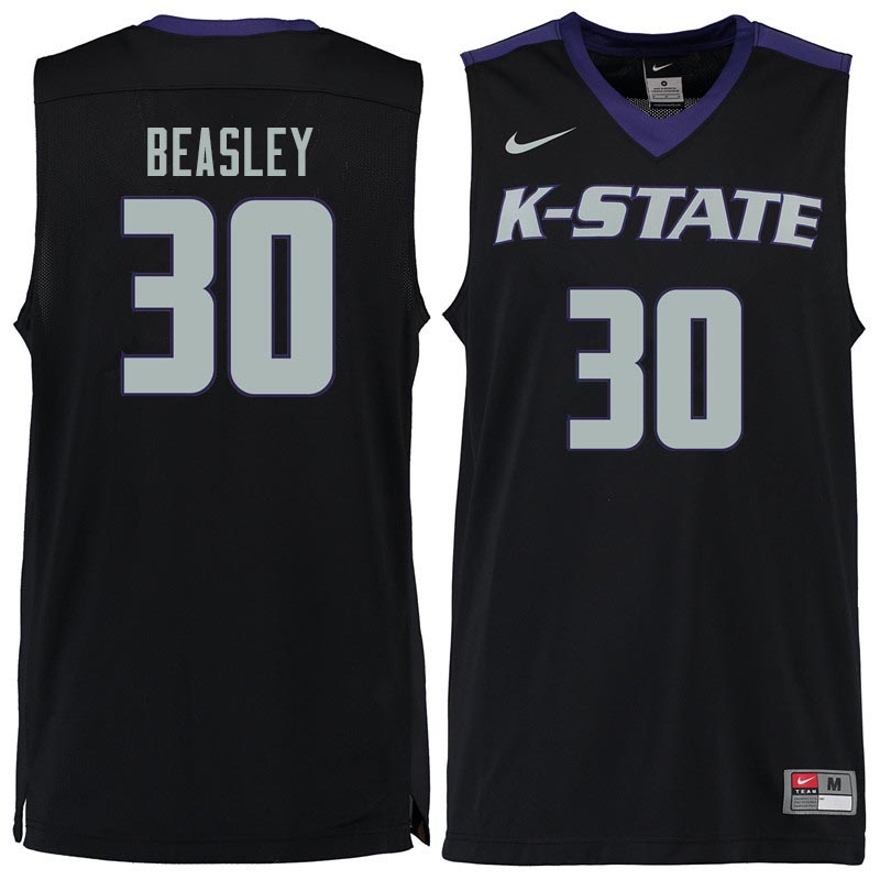 Men #30 Michael Beasley Kansas State Wildcats College Basketball Jerseys Sale-Black
